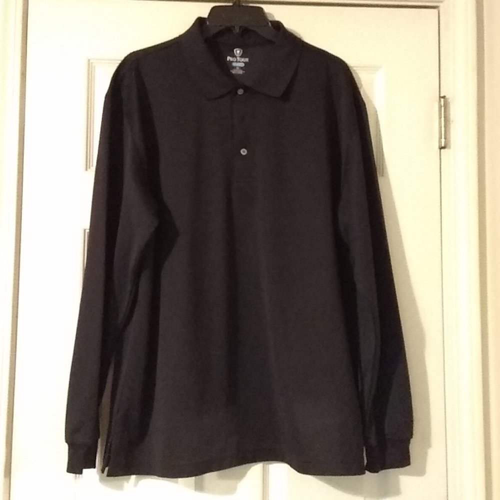 💫 NWOT Pro Tour Black XL Buttons Long Sleeve